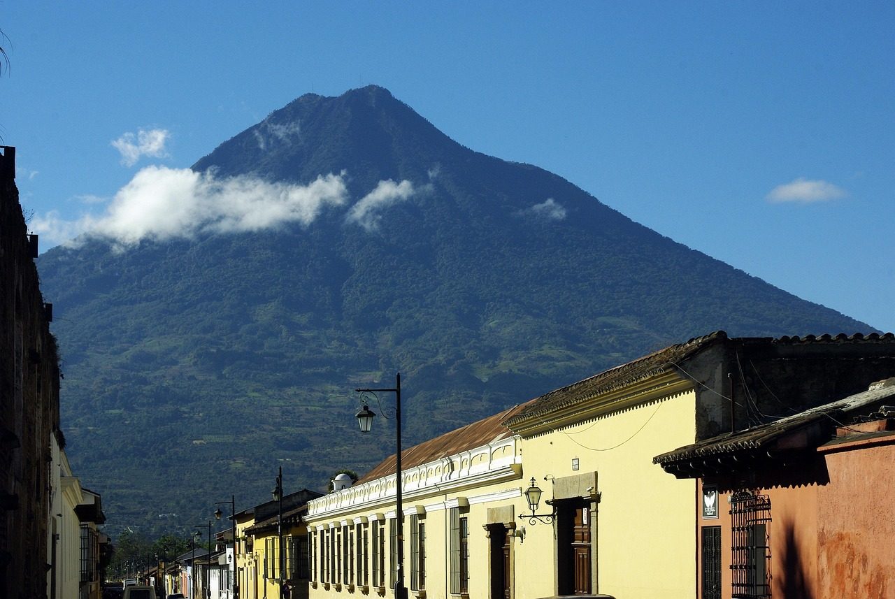 guatemala, antigua, volcano, street, colonial, facades, landscape, old, guatemala, guatemala, guatemala, guatemala, guatemala, antigua, antigua, antigua