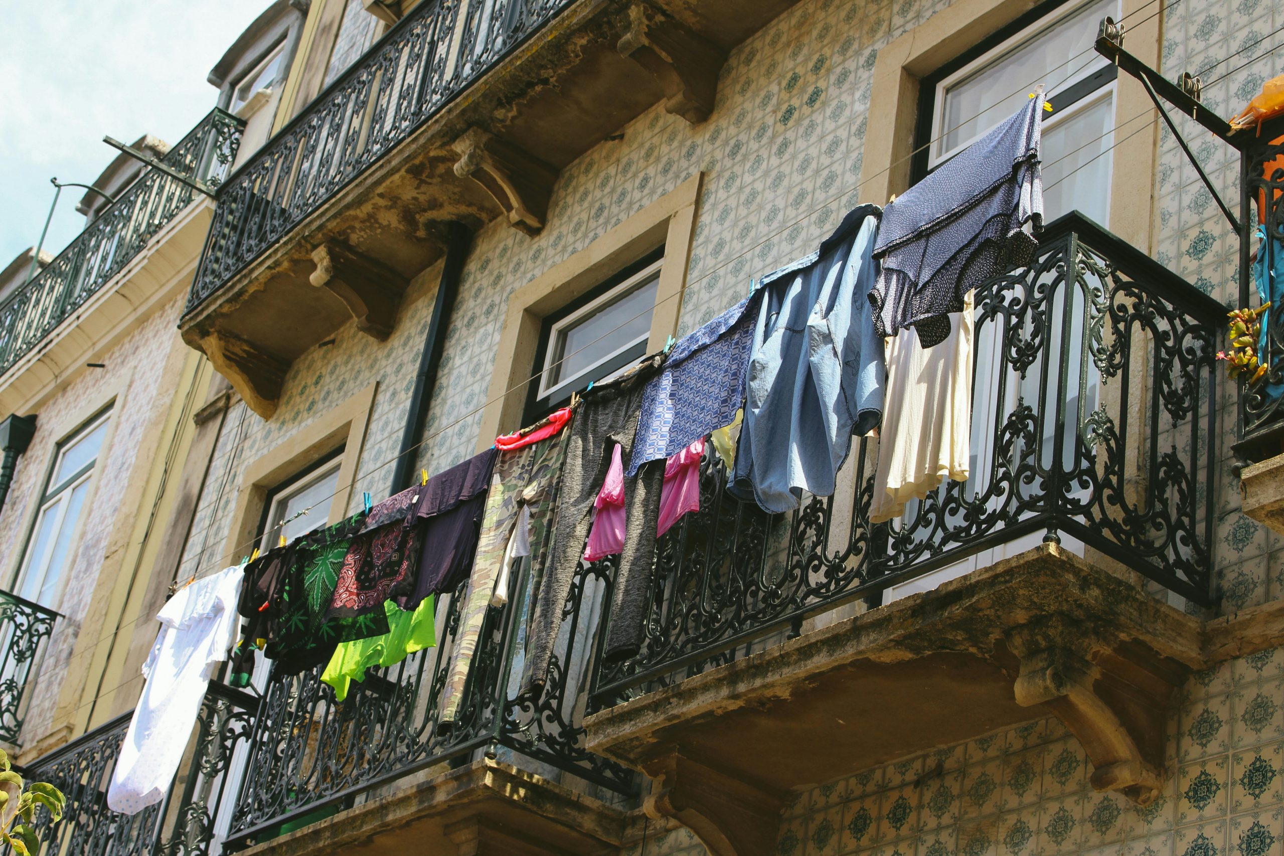 Cloths Hanging on a Line