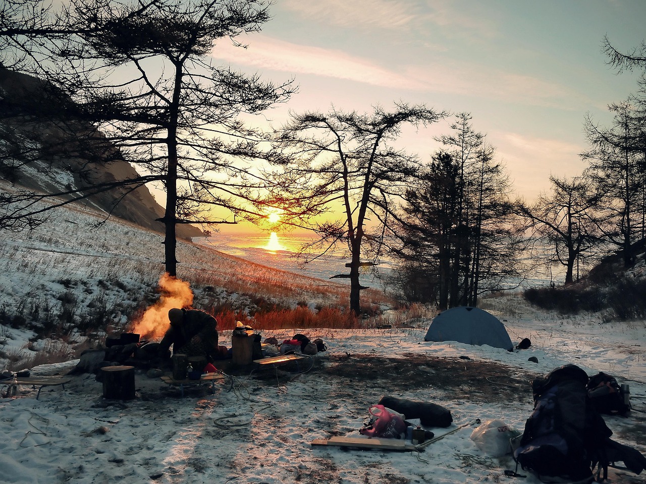 Camping in Snowy Region