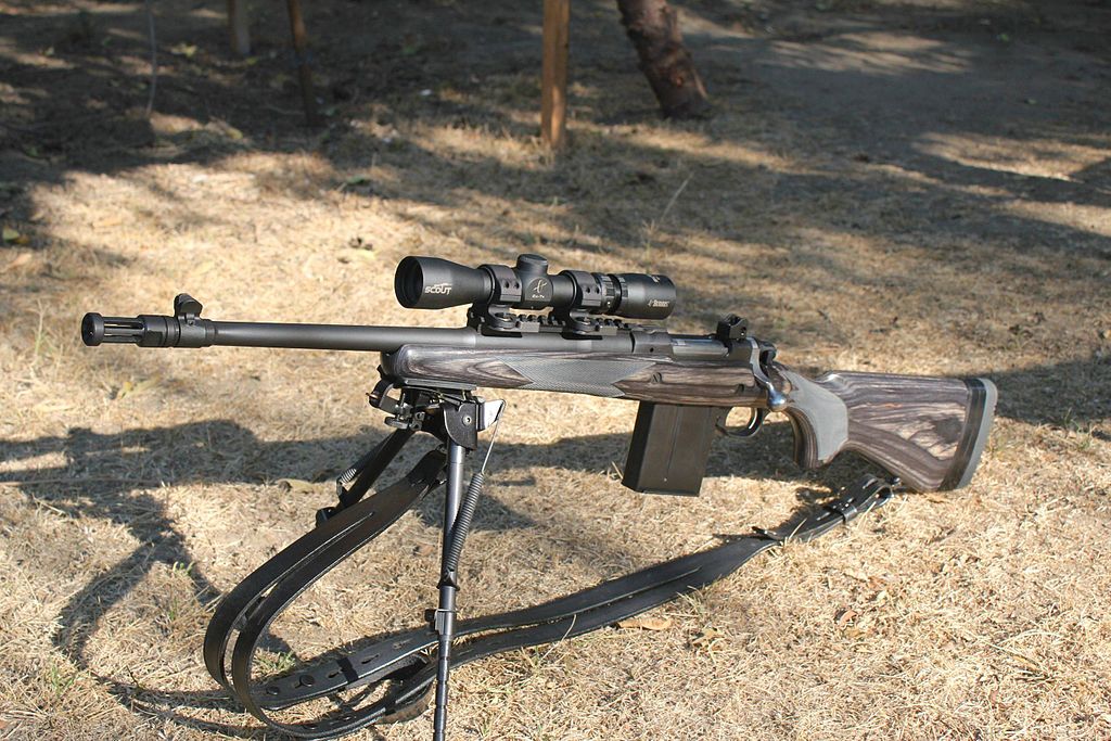 A Hunting Rifle with Optics