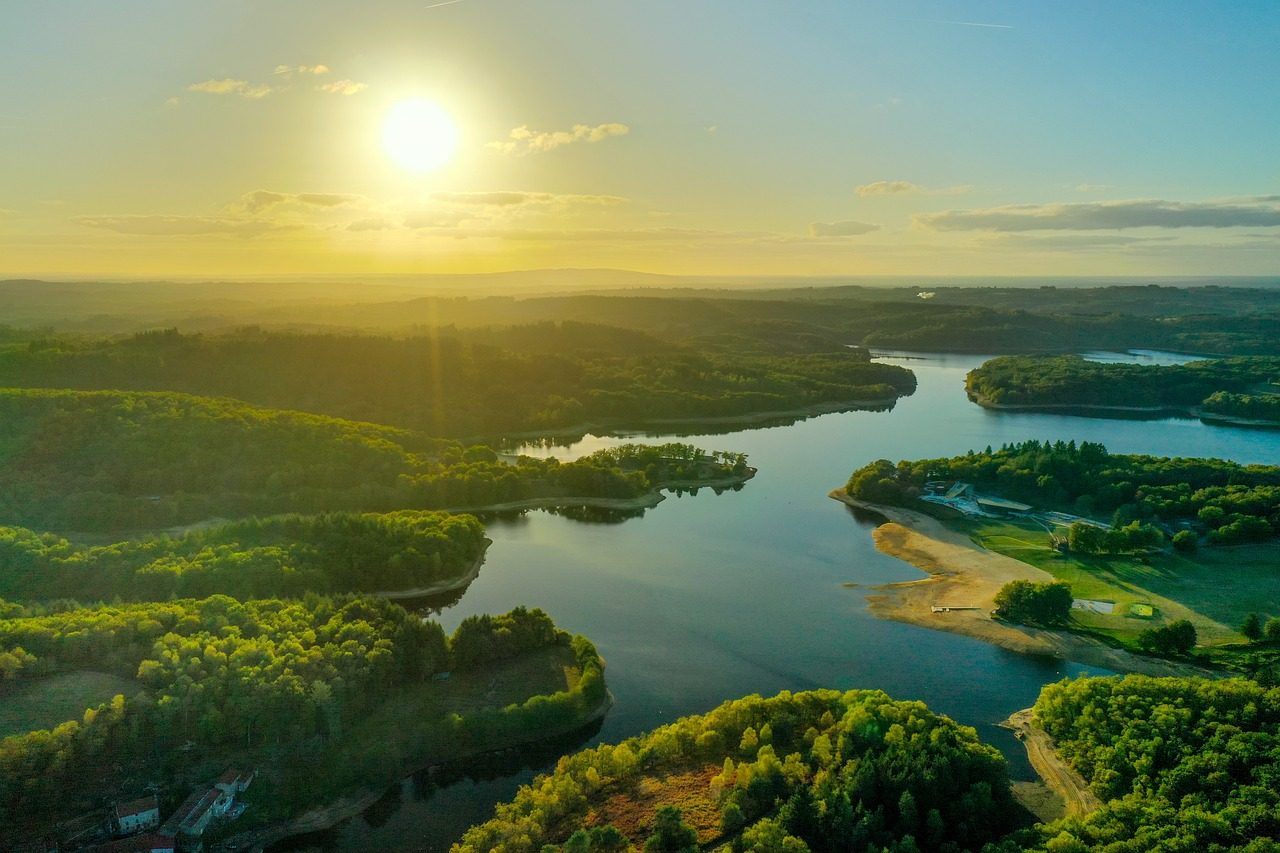 Aerial View of Lake of the Woods, Minnesota