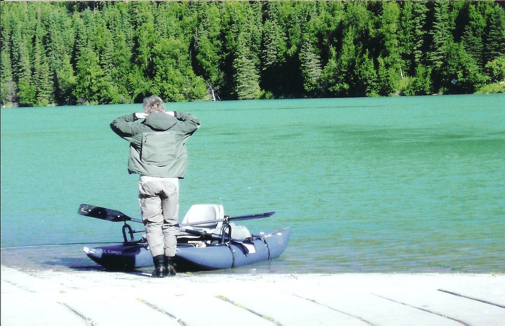 Kenai River Alaska on a kayak