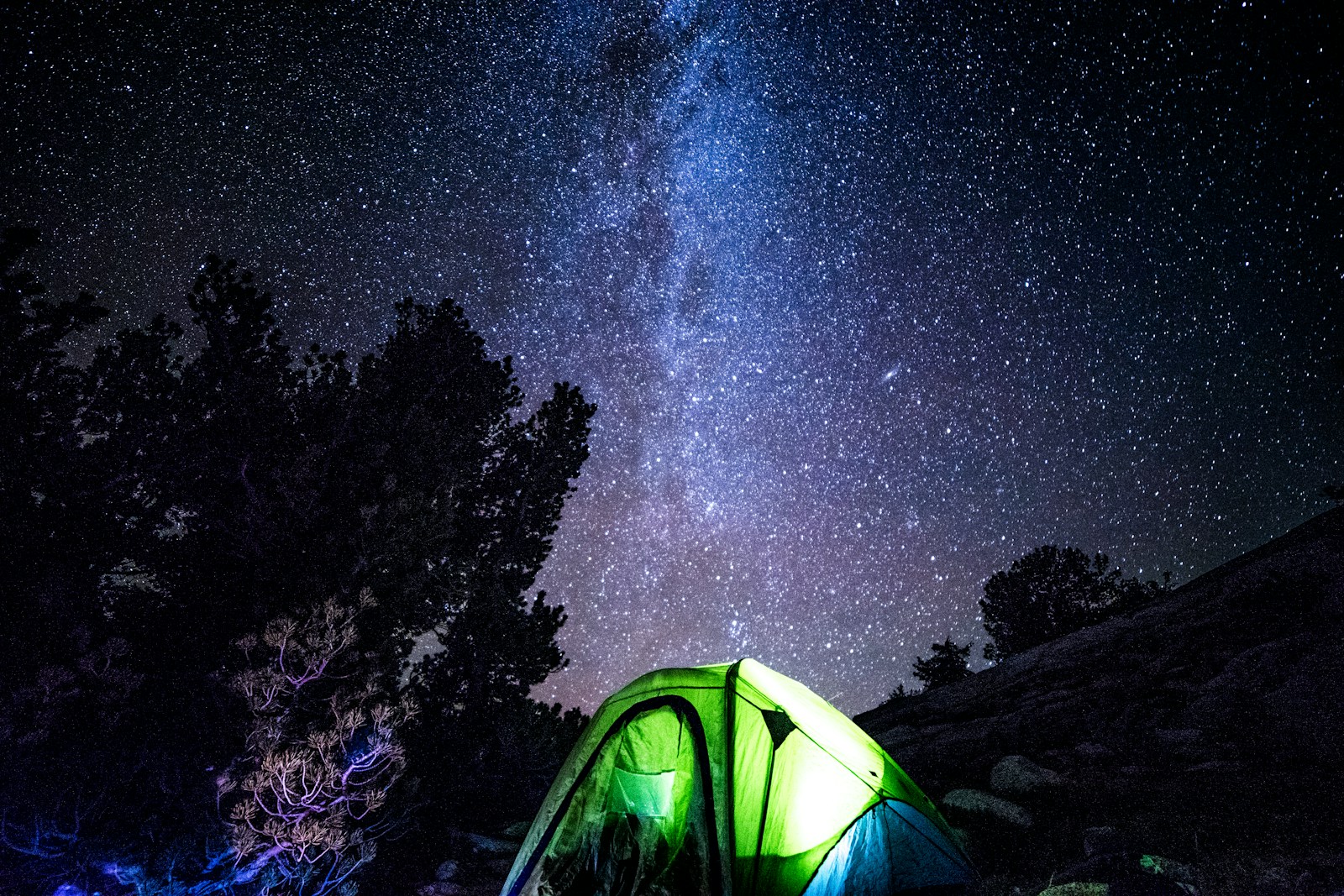 Identifying Constellations During Camping
