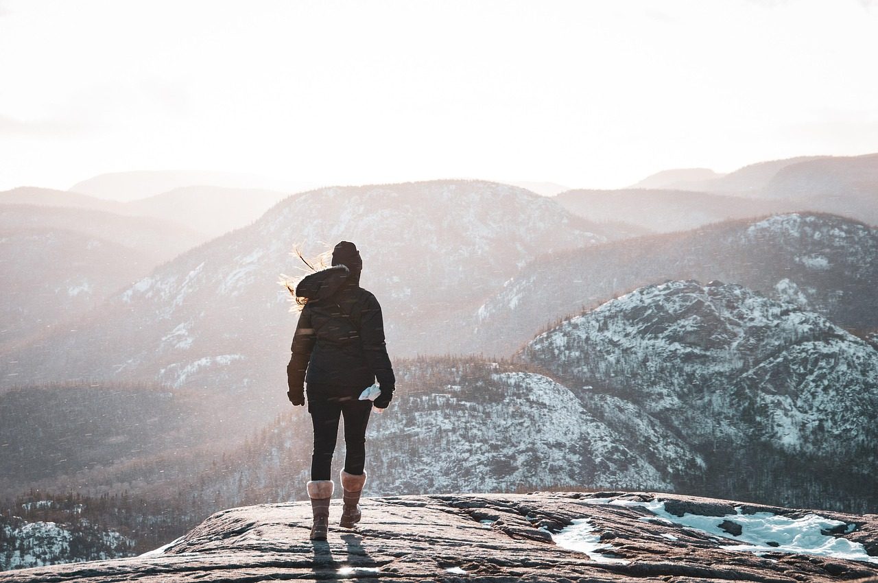 A Woman on Hiking