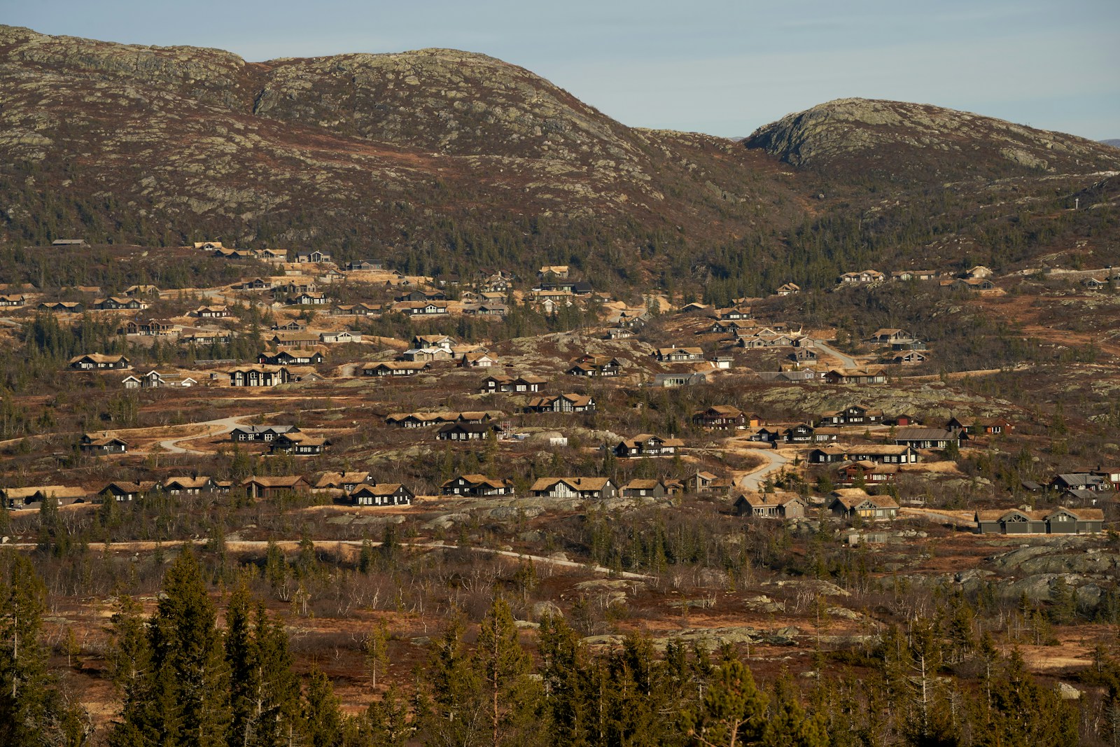 Aerial View of Mining Towns of Bannack