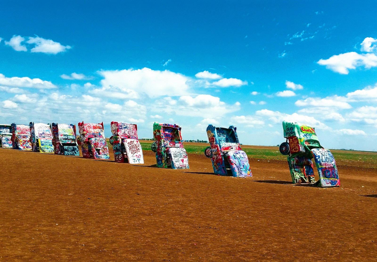 The Cadillac Ranch in Texas