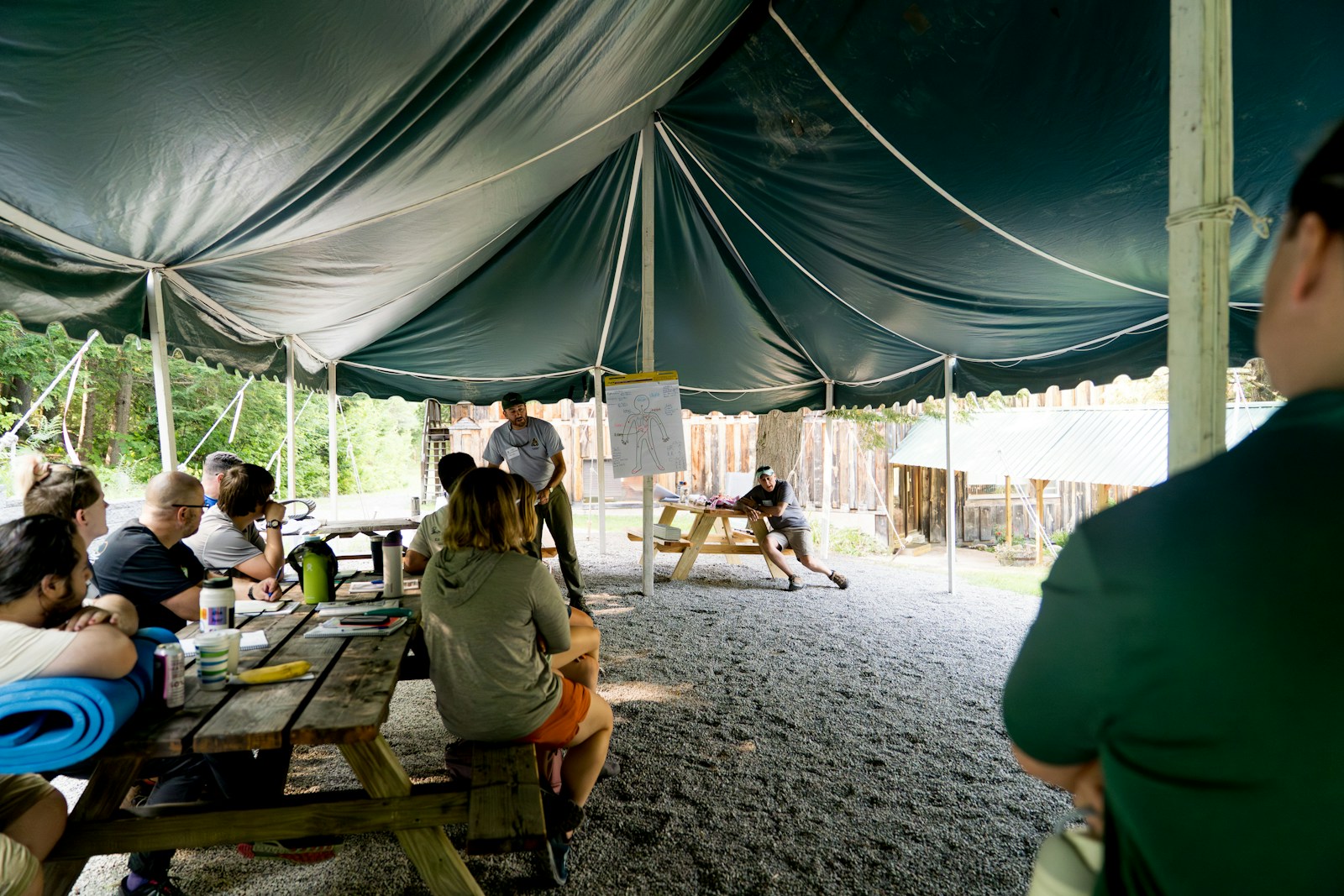 taiki-ishikawa-w6EMxsk8CDA-unsplash People attending an outdoor presentation under a tent