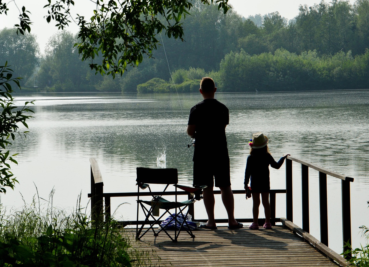 Fishing at a River