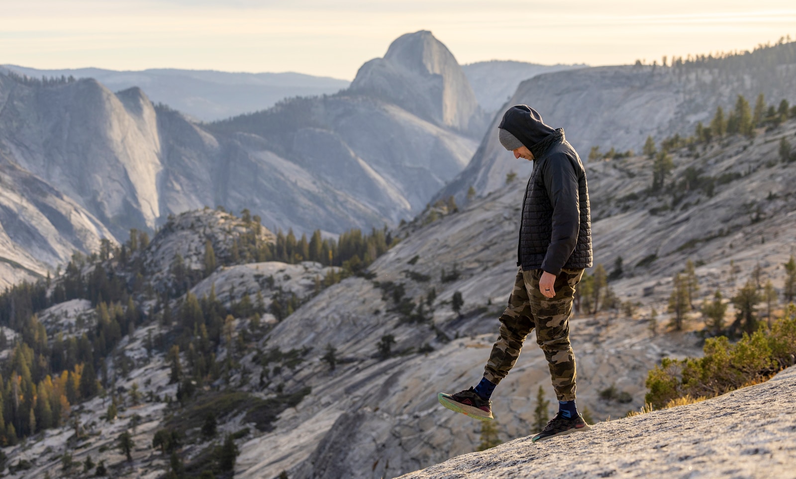 Hiker without gear in U.S. National Parks