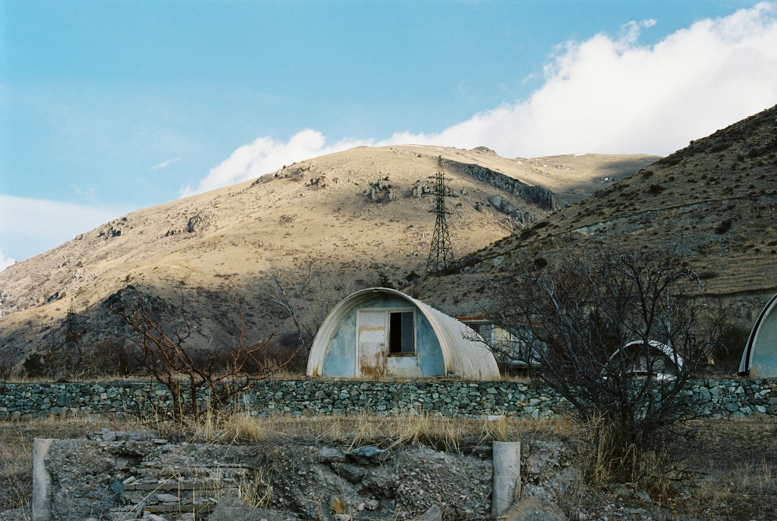 Quonset Hut in Remote Area