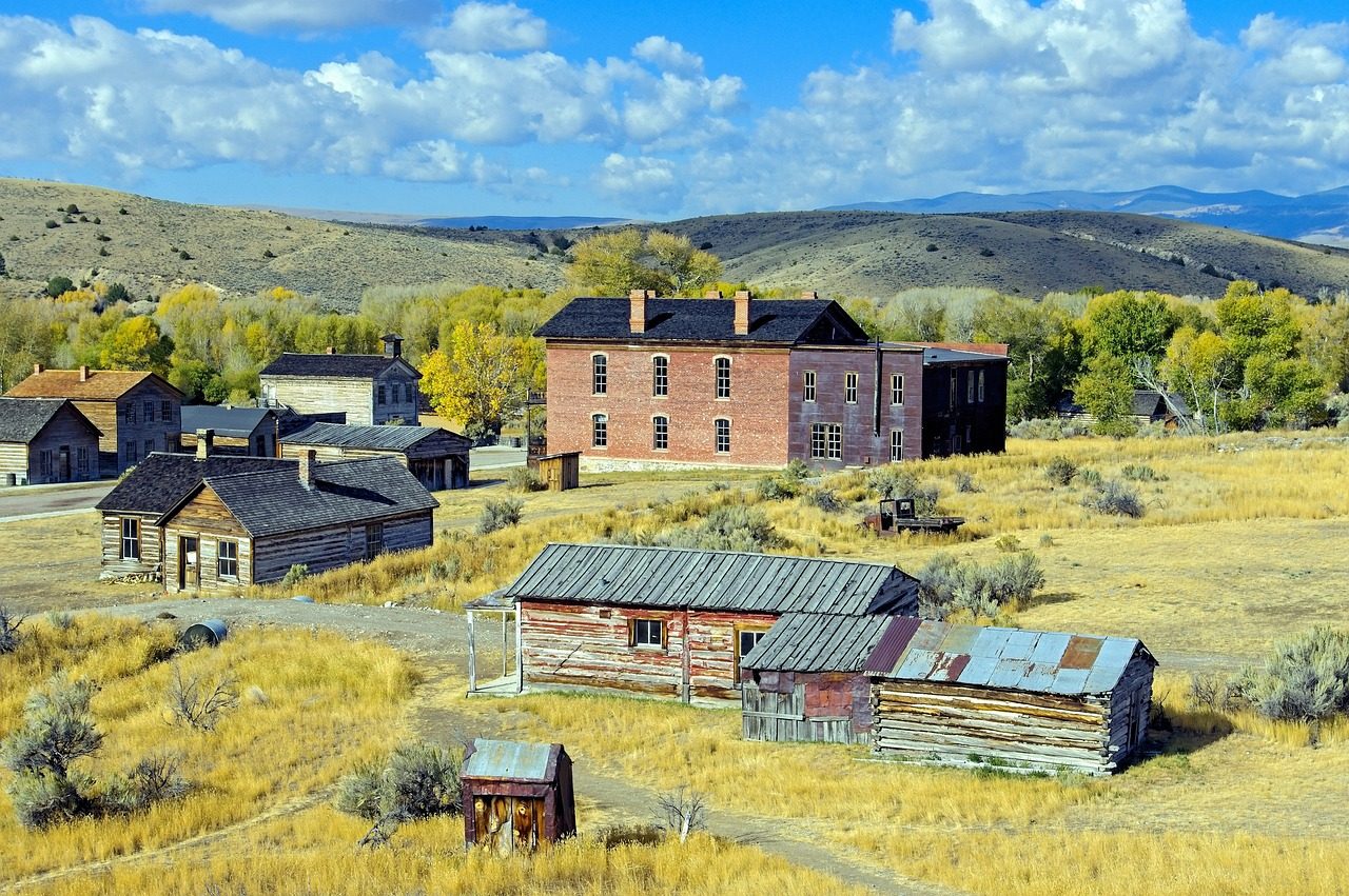 Ghost Town of Deer Lodge in Montana