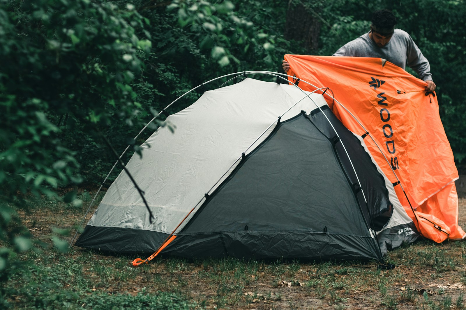 Tent with Rigid Poles