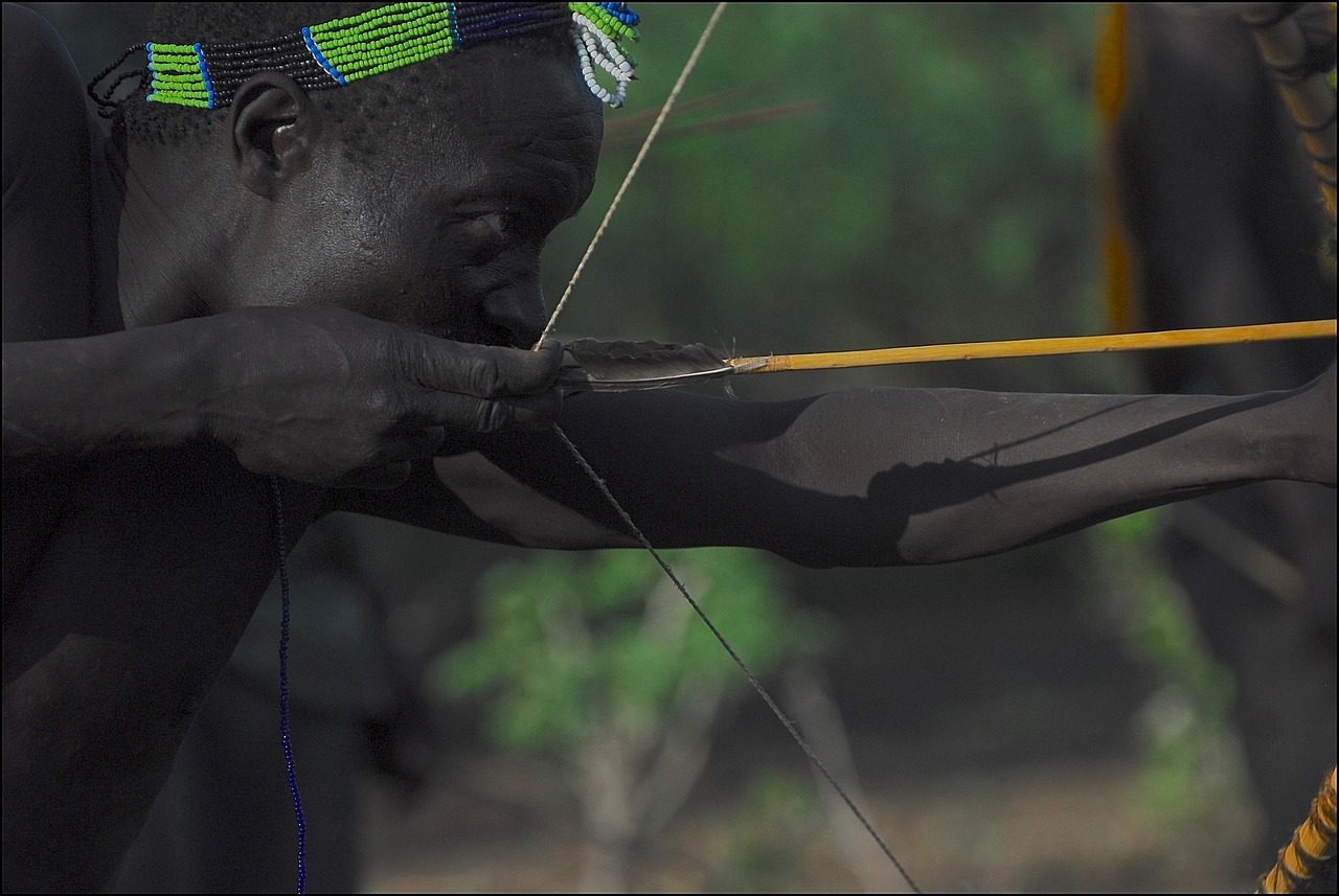 taiki-ishikawa-w6EMxsk8CDA-unsplash A Hunter Aiming at Something with Bow and Arroy