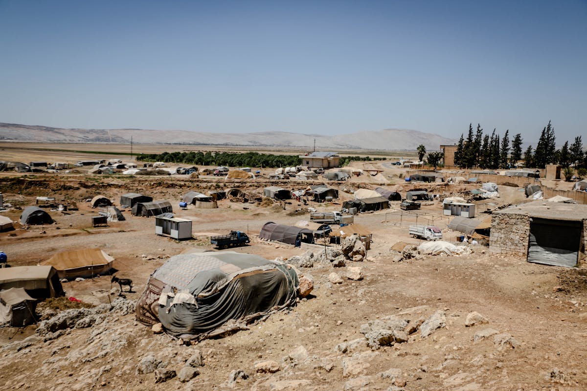 Tents on Desert Land
