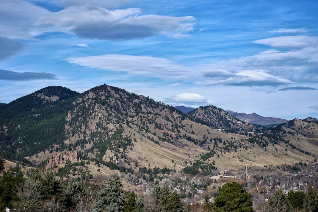 scenic hills of Boulder in Colorado