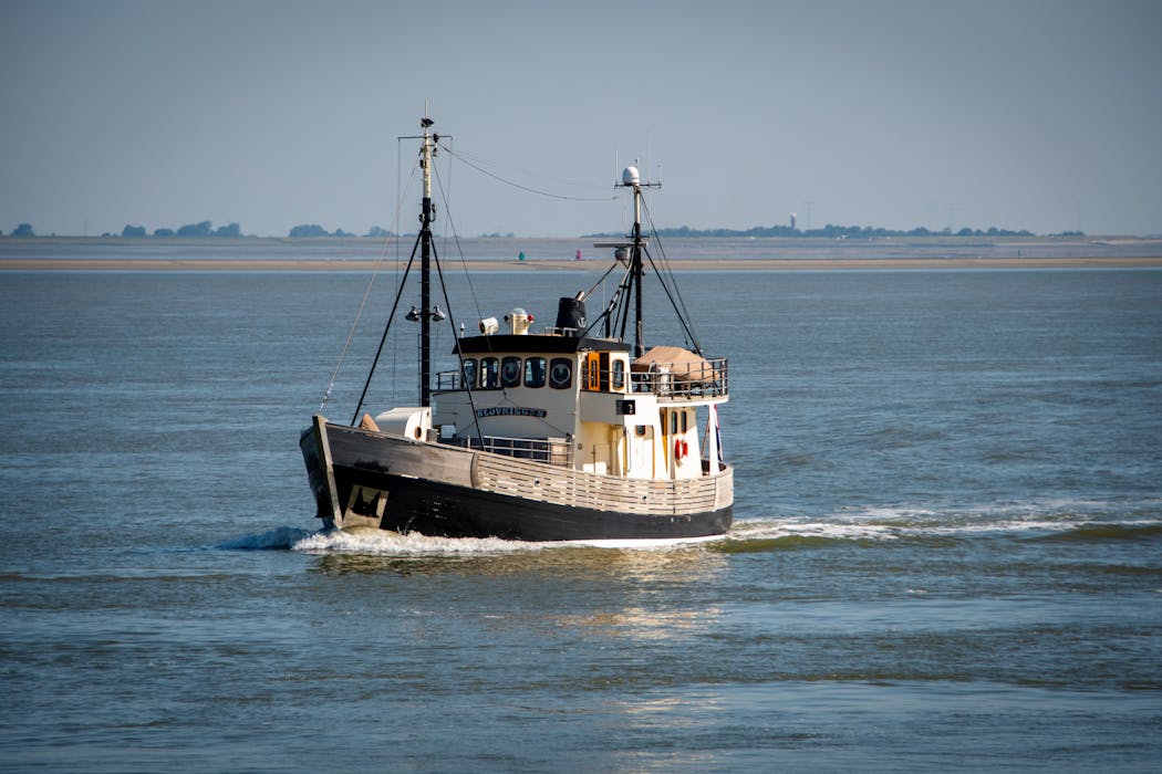 A Boat Sailing on the Sea