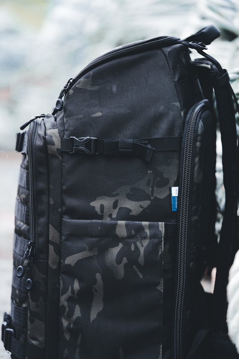 Close-up of a Backpack for Electronics