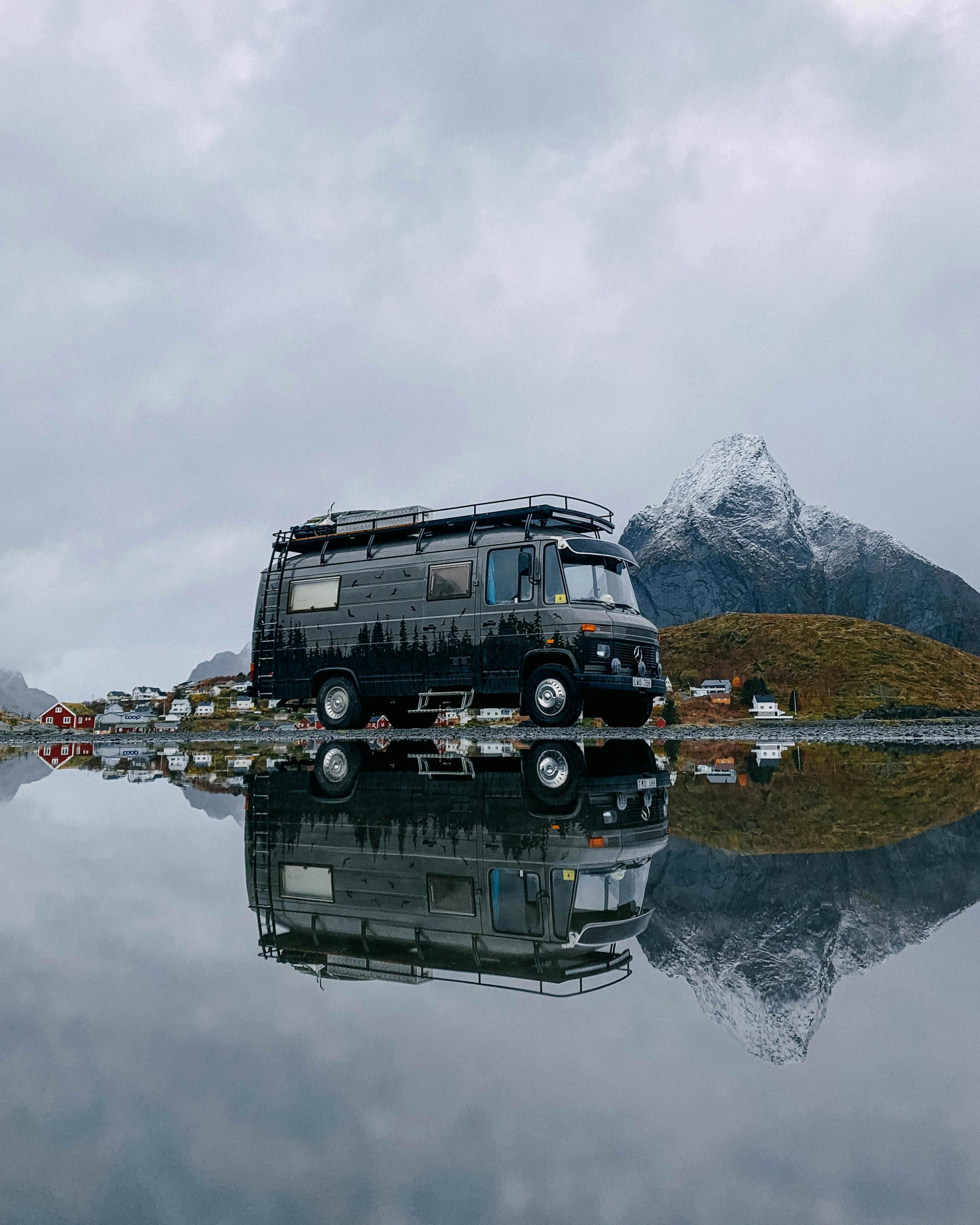 Washing RV in Natural Place
