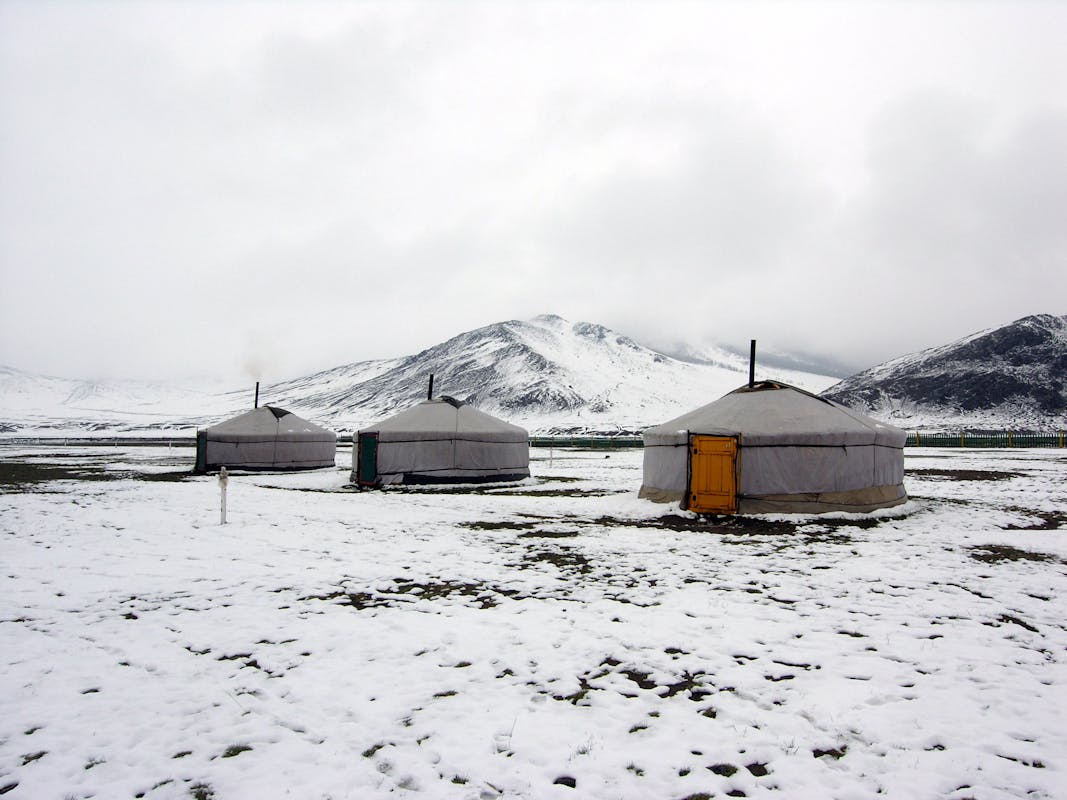 Landscape Photography of Three Tents