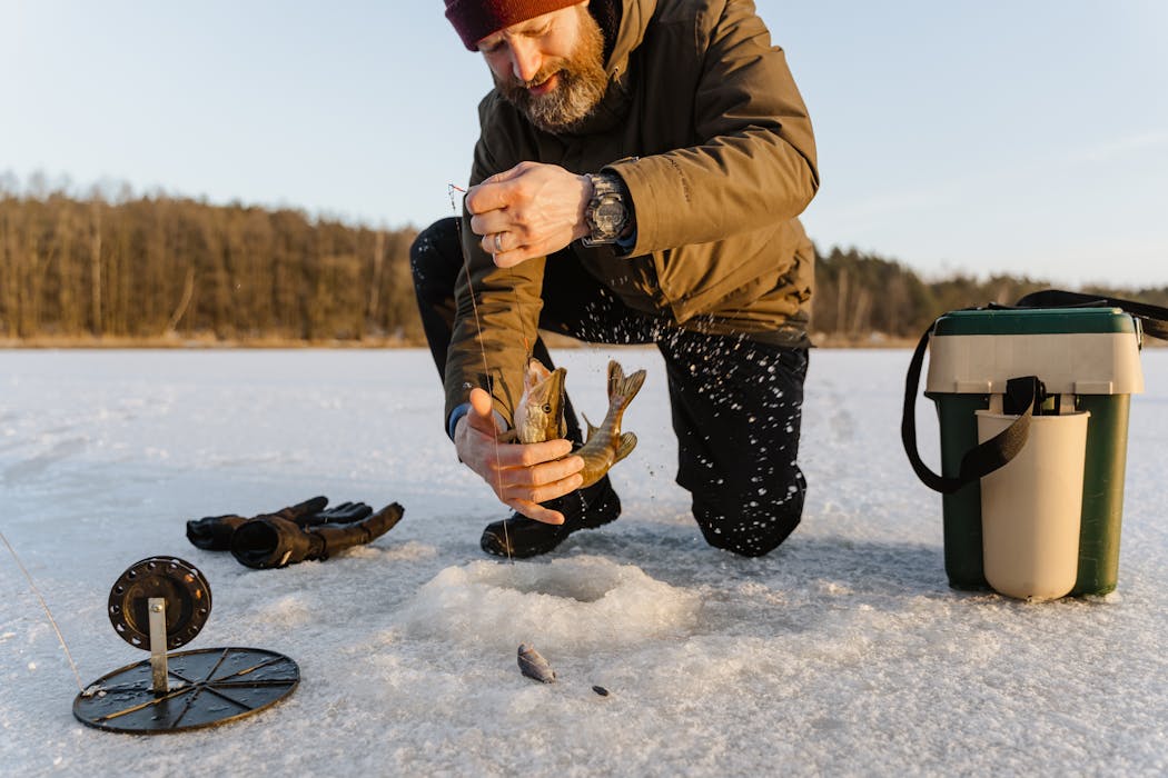 A Man Holding a Fish