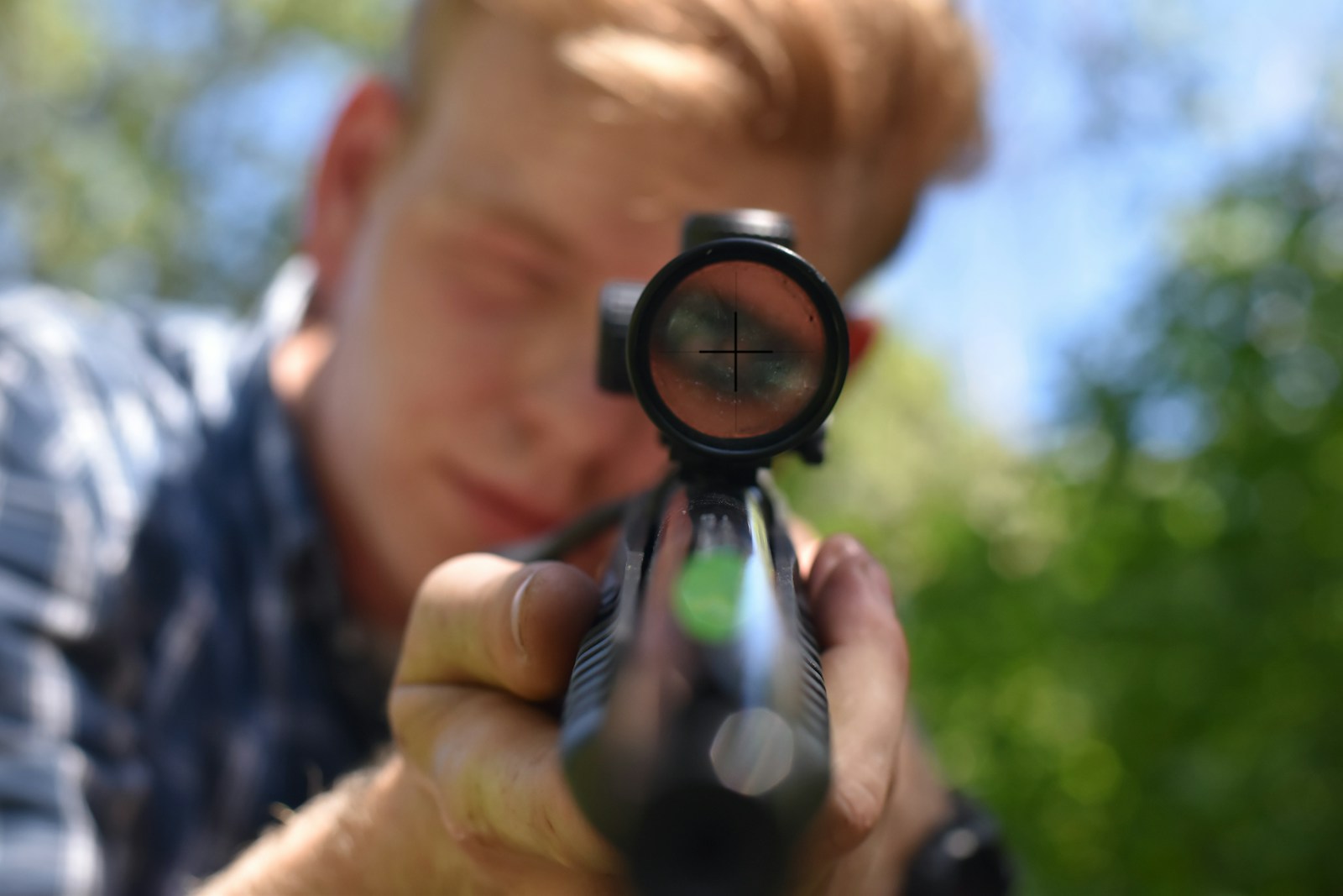 A Person Identifying Target with Scope 