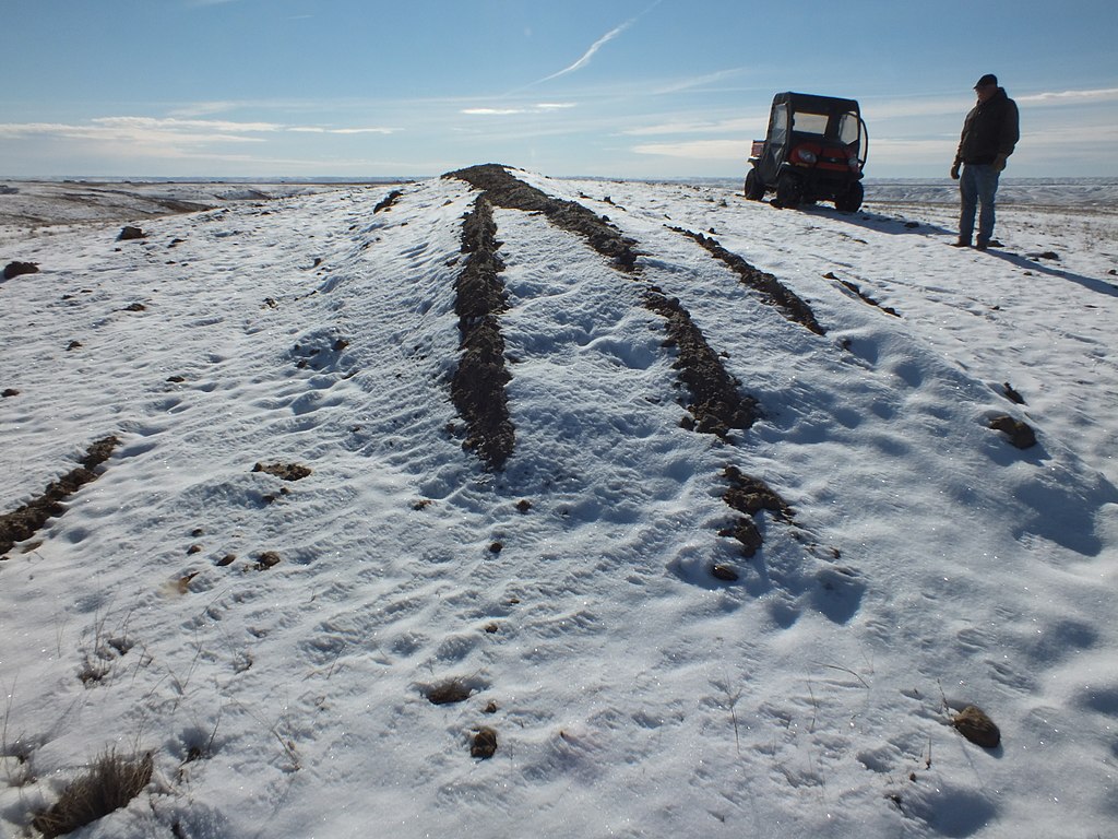 A Person Standing on Snow