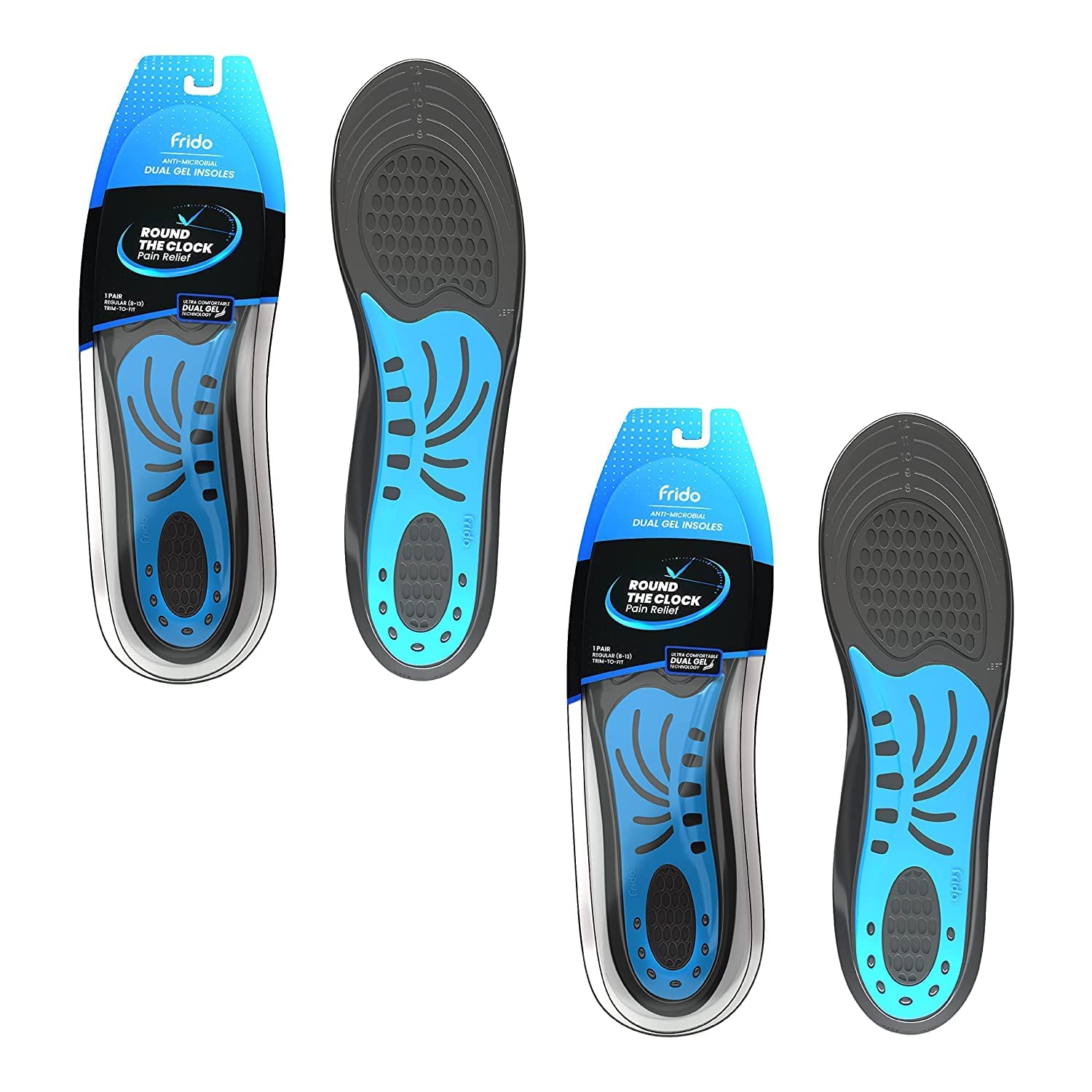 Frido Dual Gel Heavy Duty Trimmable Insoles