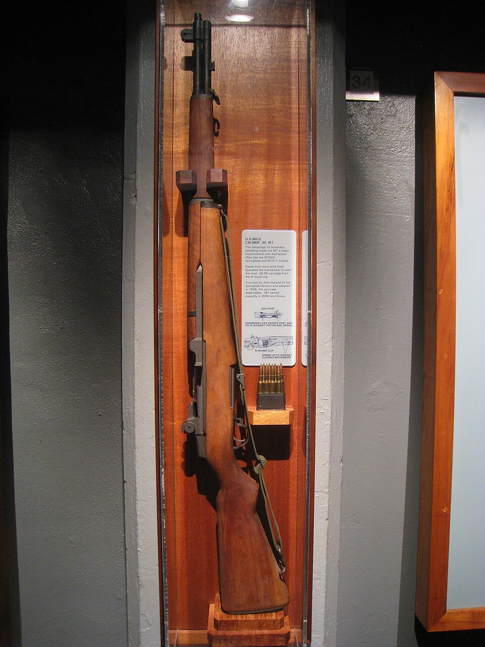 US rifle caliber .30, M1, U.S. Army Museum of Hawaii, Honolulu, Hawaii, USA