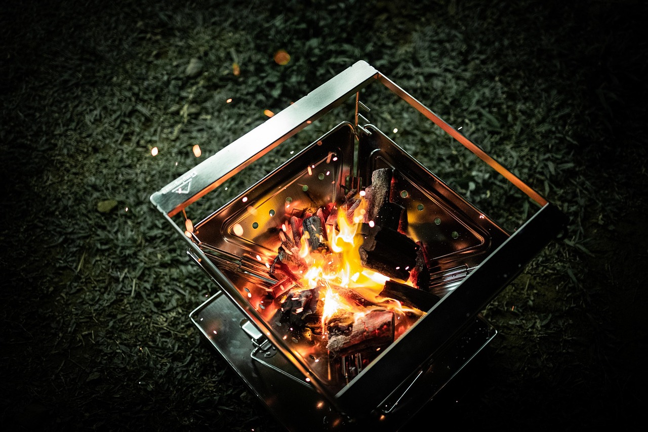 Camp Fire in a Firepit