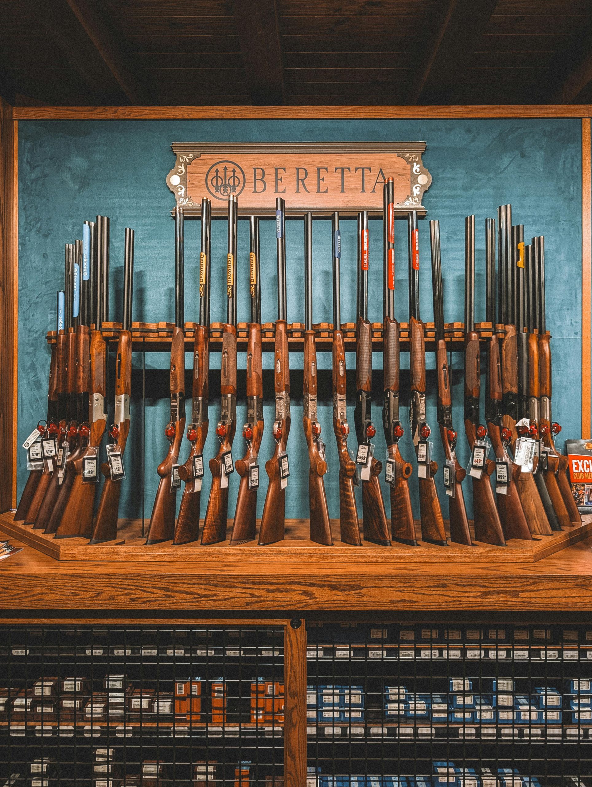 Display of Beretta Rifles in St. Augustine