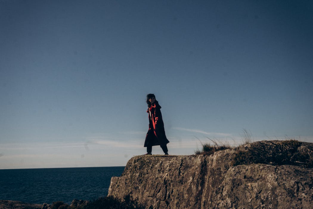 A Person standing on Cliffside
