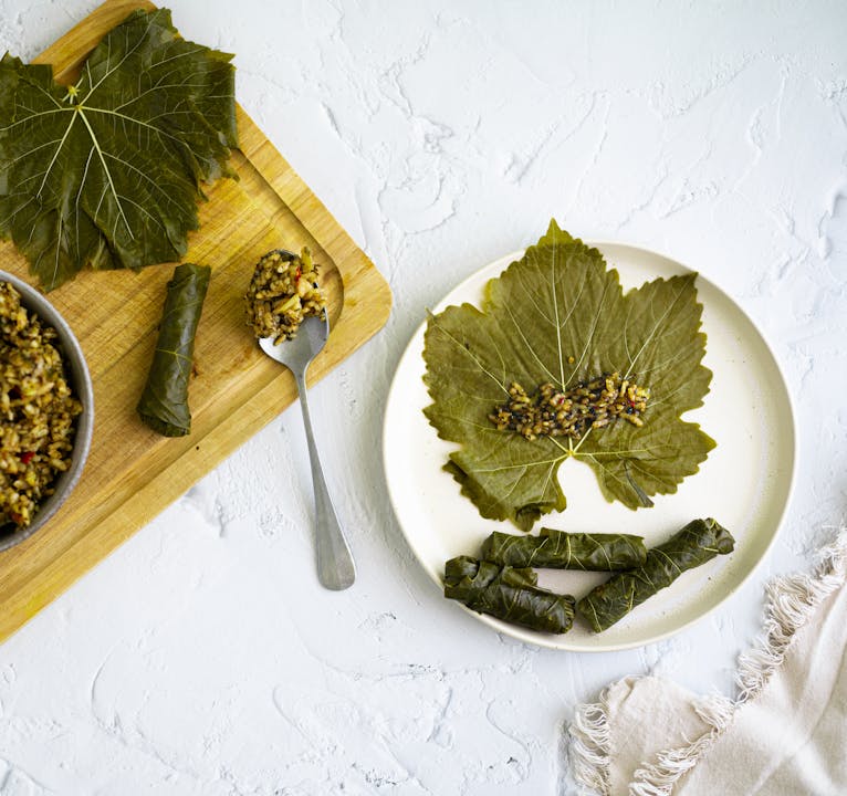 taiki-ishikawa-w6EMxsk8CDA-unsplash Food Wrapped in Grape Leaf