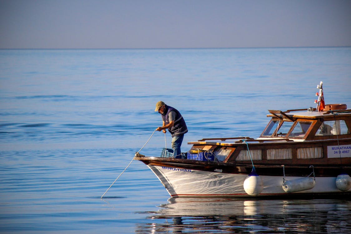 Fisher Boat in Sea