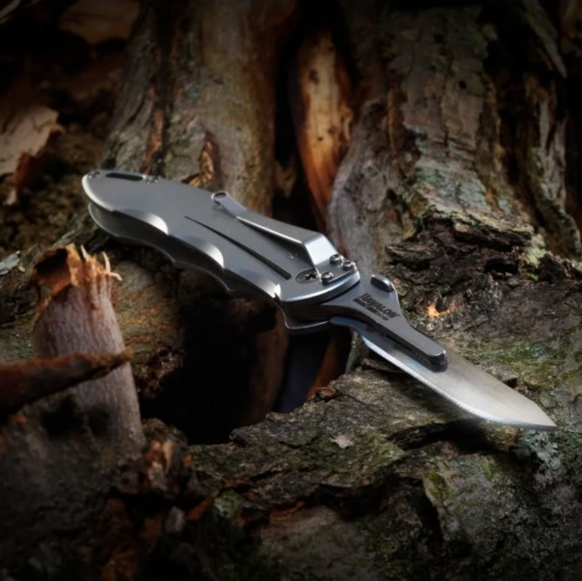 Knife with Replaceable-blade on a Rock