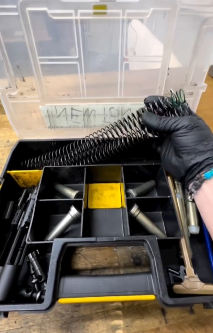 Protective Coated Springs Gun