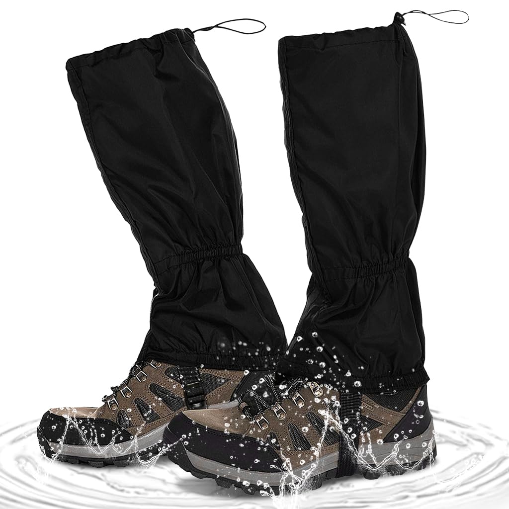 GUSTAVE® Gaiters for Hiking, Climbing, Leggings, Trekking, Waterproof Windproof Sandproof Adults Hiking Gaiters