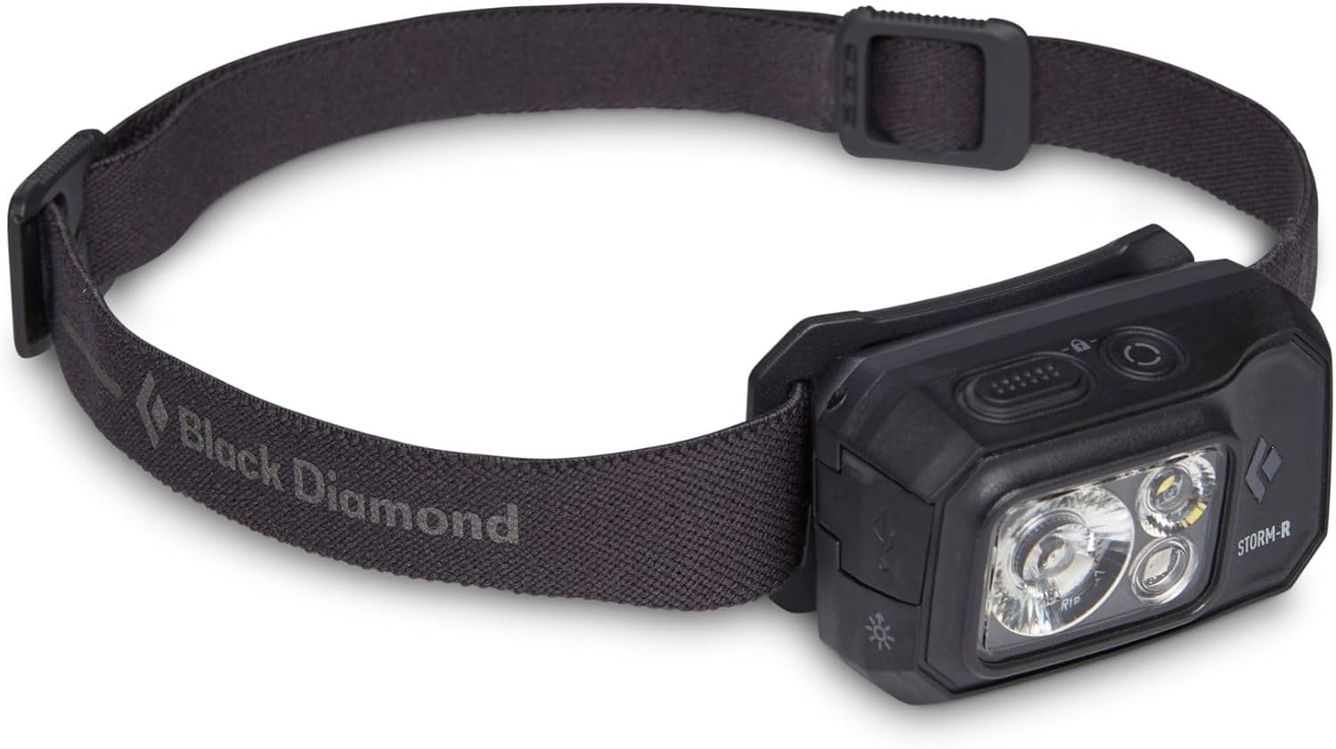 BLACK DIAMOND Storm 500-R Rechargeable Headlamp | 500 Lumens Brightness | Waterproof & Micro-USB Charging | Black