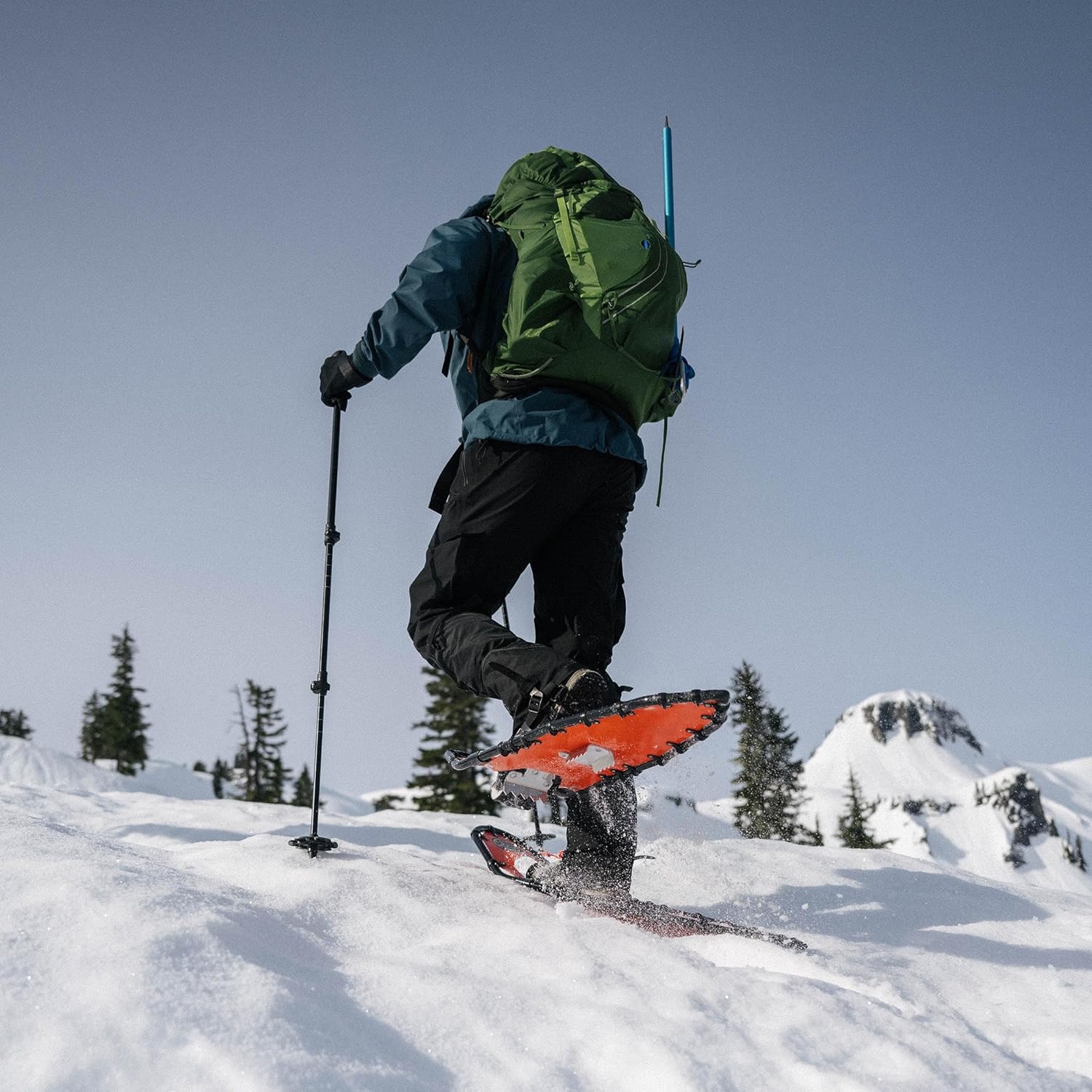 Backcountry 30" Ultralight Snowshoes with Spin Dial Binding System | Made in USA | 50% Lighter Than Other Snowshoes