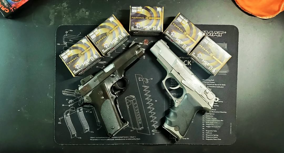 Ebony and Ivory - Smith and Wesson 459, Ruger P89