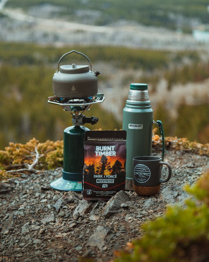 Cooking At Peak Flame For Simplicity on Stove in camping