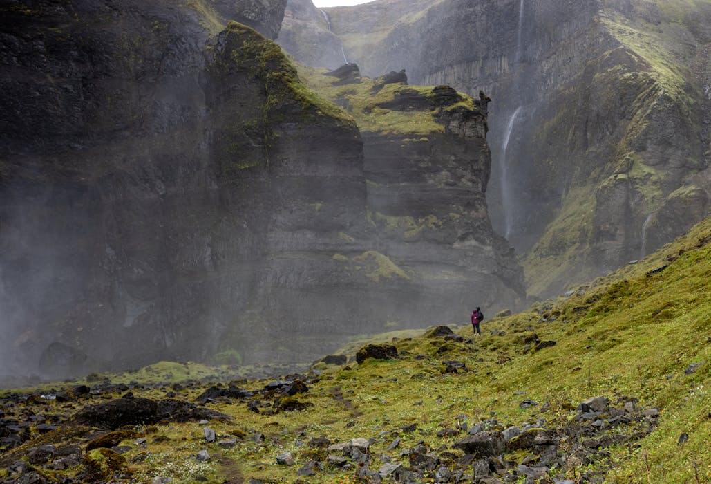 People among Rocks Landscape