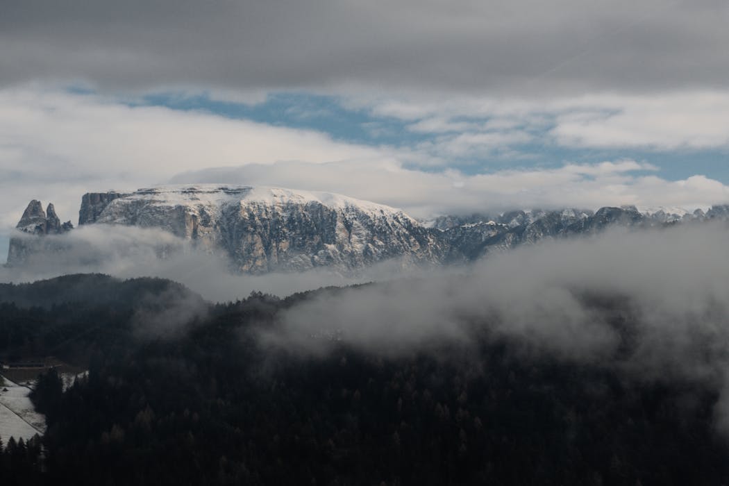 Mist-Covered Dolomites in Trentino-Alto Adige