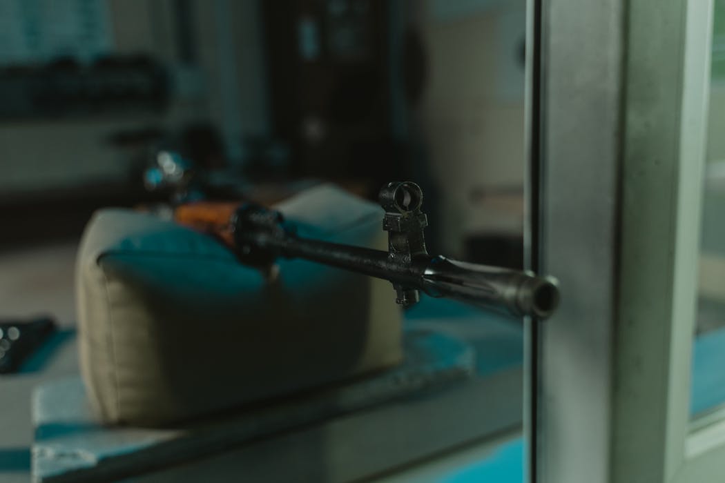 A Close-Up Shot of a Rifle Barrel