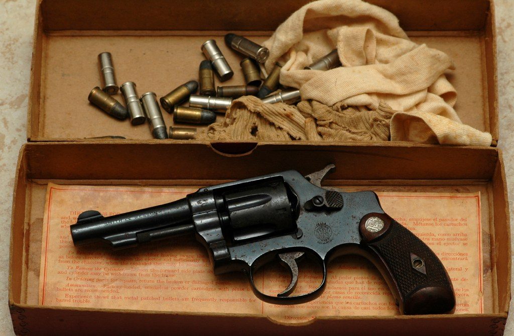 An Old Gun Stored in a Box