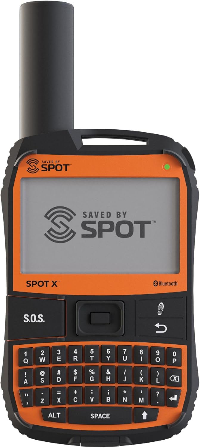 Spot X with Bluetooth 2-Way Satellite Messenger | SOS Protection | Handheld Portable 2-Way GPS Messenger for
