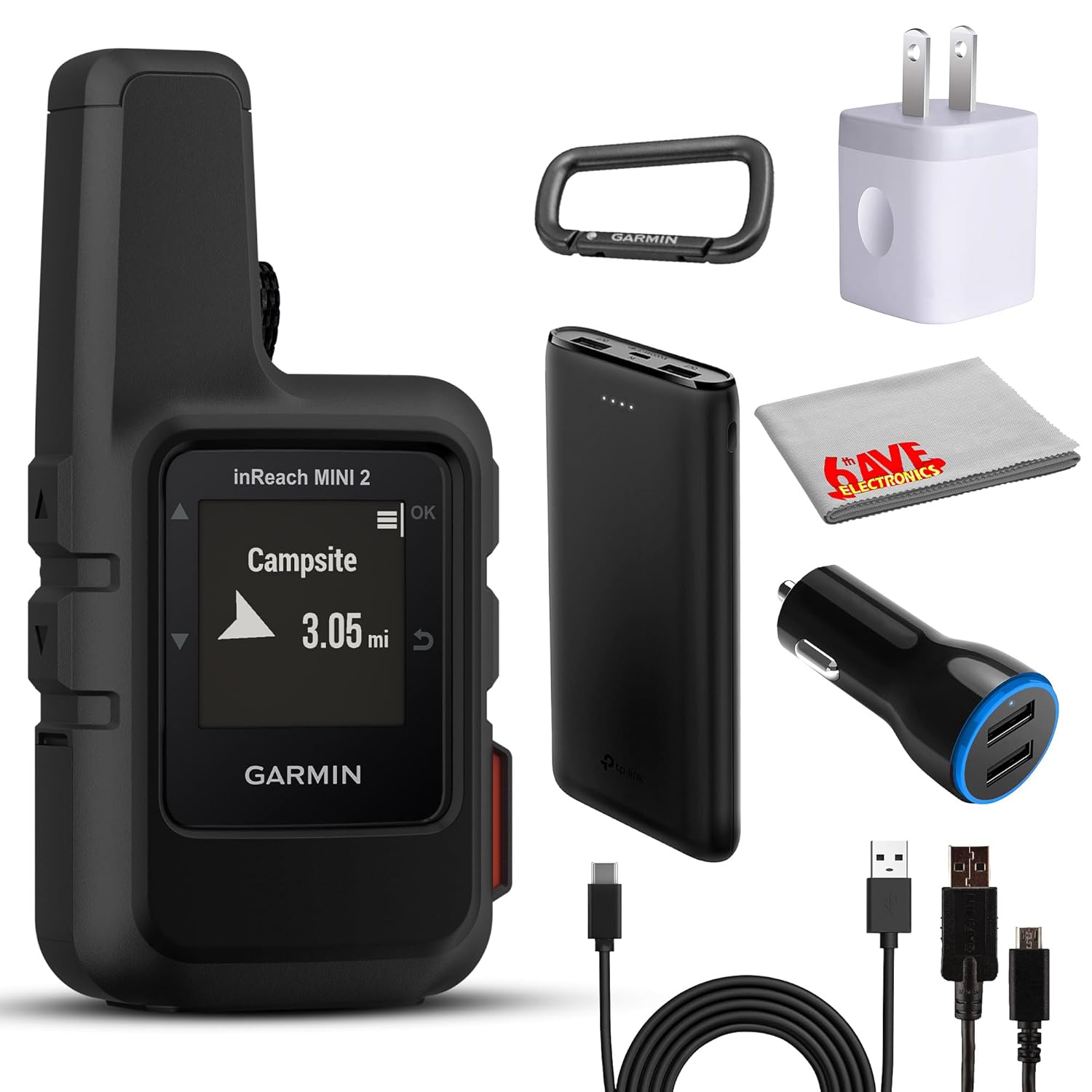 Garmin inReach Mini 2 Satellite Communicator, Lightweight Compact Rugged Design