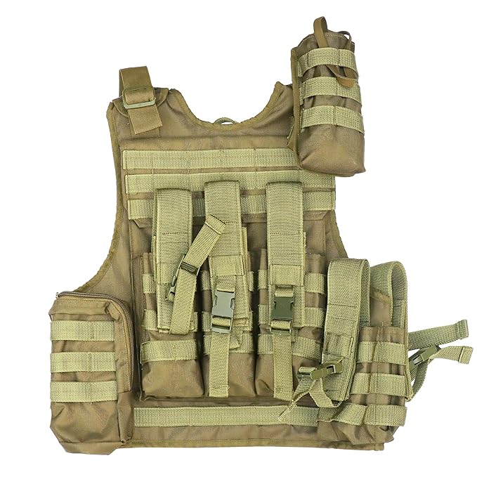 Azad tactical vest for ary with stuff oragnizer and poches