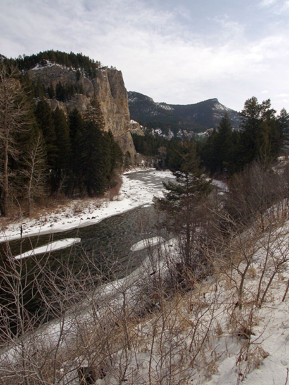 The Gallatin River — seen from US 191 between Bozeman and Big Sky, in Montana