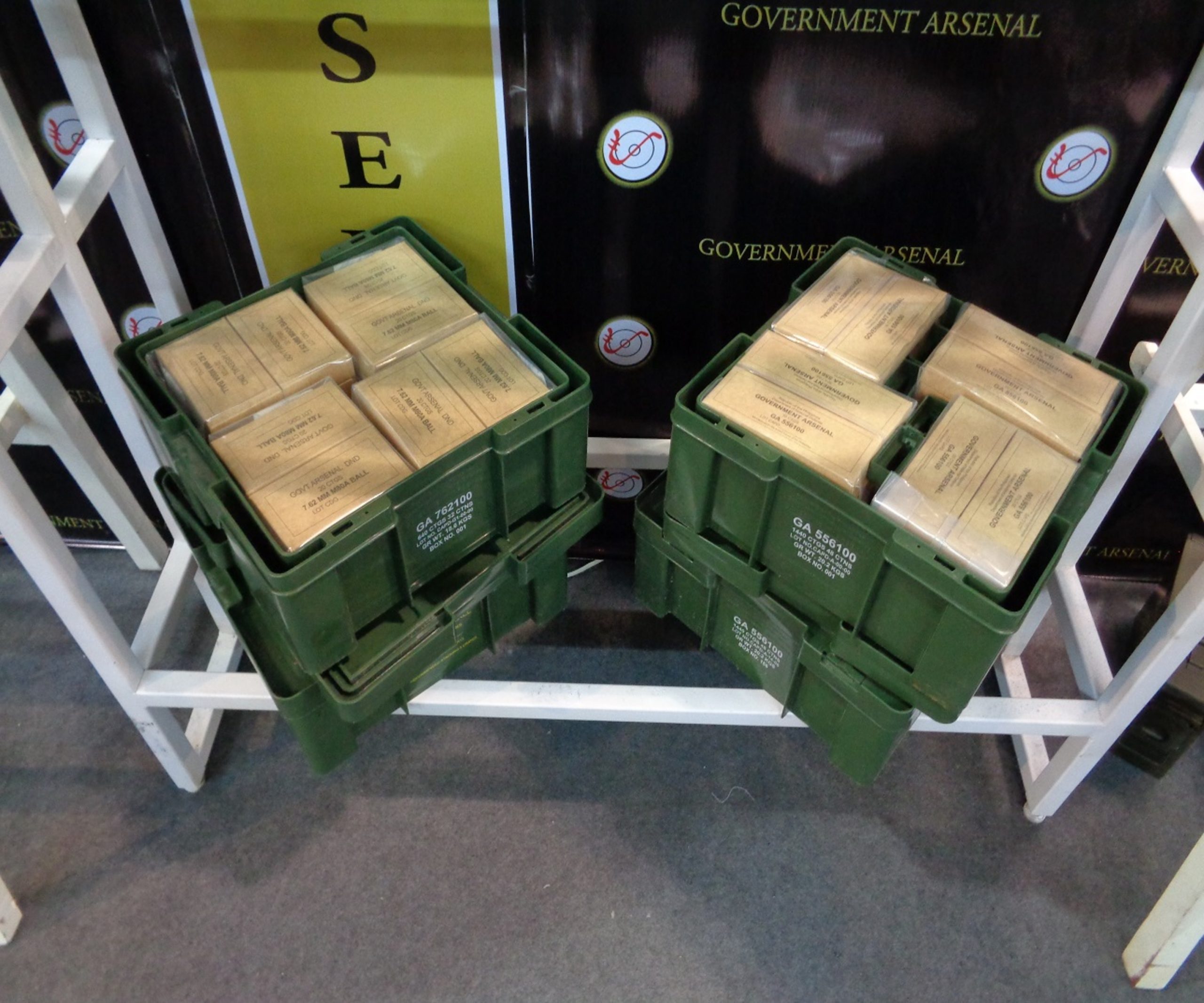 Government Arsenal ammunition crates