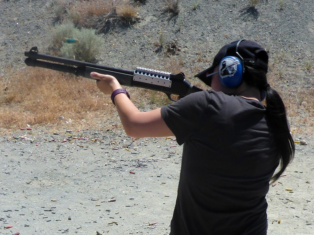 Fei with the Benelli M4
